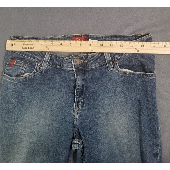 TILT VTG 90s Denim Jeans Juniors SZ 9 Cut Off Raw Hem Altered Grunge *READ - Picture 10 of 12